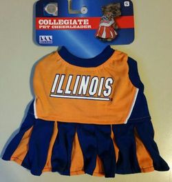 Illinois Pet Cheerleader Dress - Small