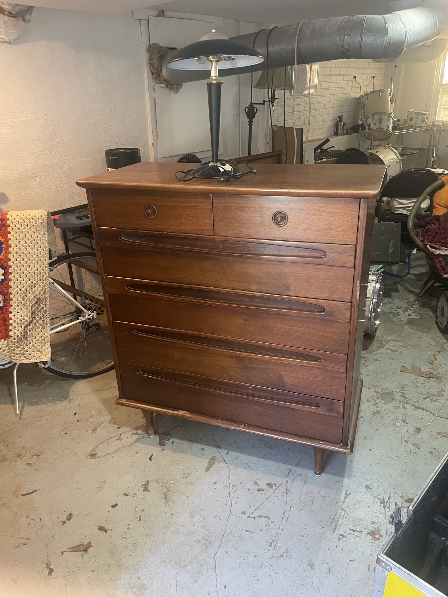 Mid Century Modern Tall Dresser MCM VTG