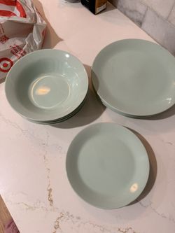 IKEA Aqua Green Plates