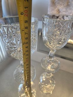 Copas de cristal cortado