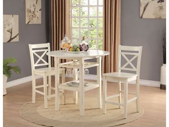 Tartys Cream Counter Height Table