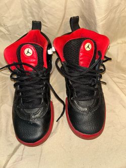 Nike Air Jordan Jumpman Pro GS "Bred" Black Red Basketball Shoes 907973-016 Size 5Y