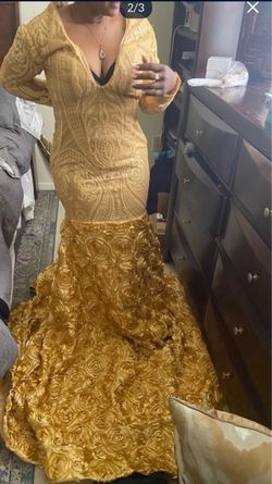 Gorgeous Custom Gold Gown