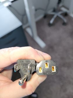 3 Prong 20A 125V 10A 250V power cord 5.5ft 18 AWG