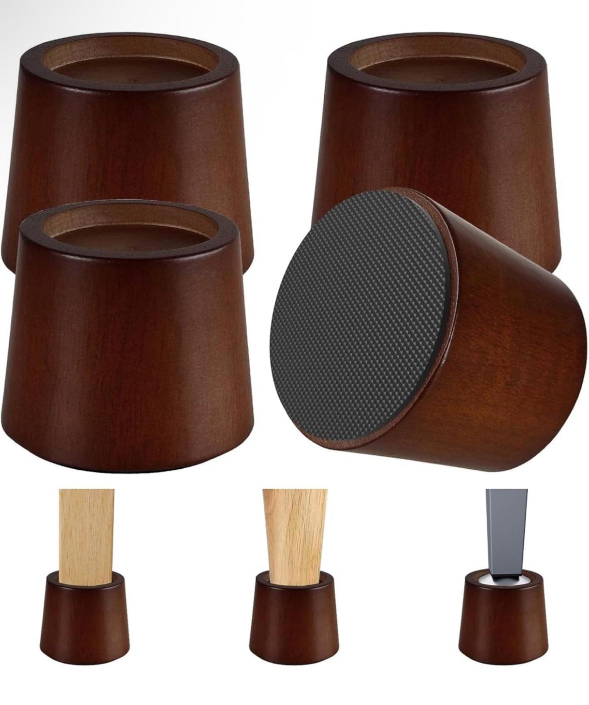 Wooden Furniture Bed Risers - Elevadores de cama de madera para muebles