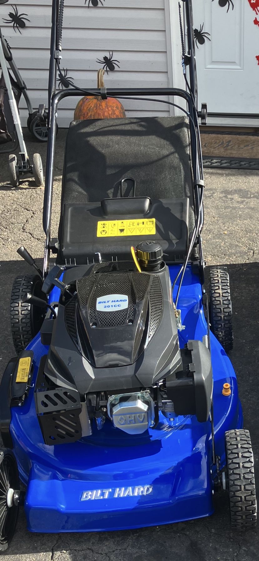 New 2025 Never Used 21 Inch Self Propelled Rear Drive Lawn Mower