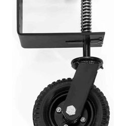 Universal 8" Flat-Free Tire Gate Wheel Suspension Spring-Loaded Wood Chainlink Gate Caster Wheel Weight Capacity 200lb