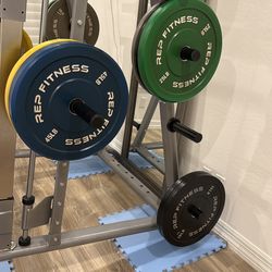 Various rubber weight plates