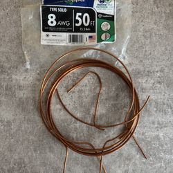 Copper Wire - left over from 50ft