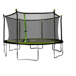 Sportspower Bounce Pro 14' Round Trampoline with Safety Enclosure in Green and Black