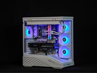 High-End White RGB Gaming PC | Ryzen 7 7800X3D | RTX 5070 | 32GB DDR5 | 1TB SSD | WiFi | Financing