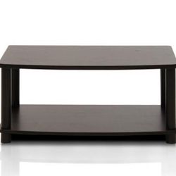 Turn-N-Tube 2-Tier Elevated TV Stands, Espresso/Black