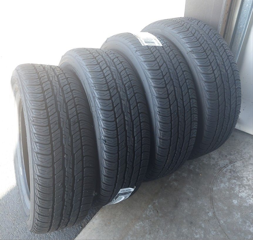 TIRE SET. 4 NEW DUNLOP SIGNATURE II TIRES ( 215/60 R17 ) 💥PRICE HAS BEEN REDUCED $300!! 💥