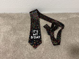 It's My B-Day Birthday Sprinkles Necktie
