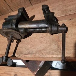 Antique Bench Vise Pat June 16 1885 Tool Shop Garage Tools Classic Vice Vintage