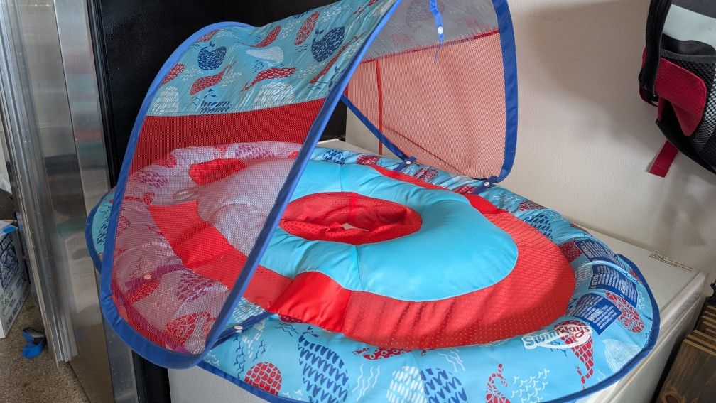 Baby Pool Floatie With Shade