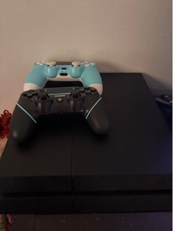 PS4 with controllers