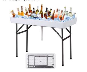 Folding ice table