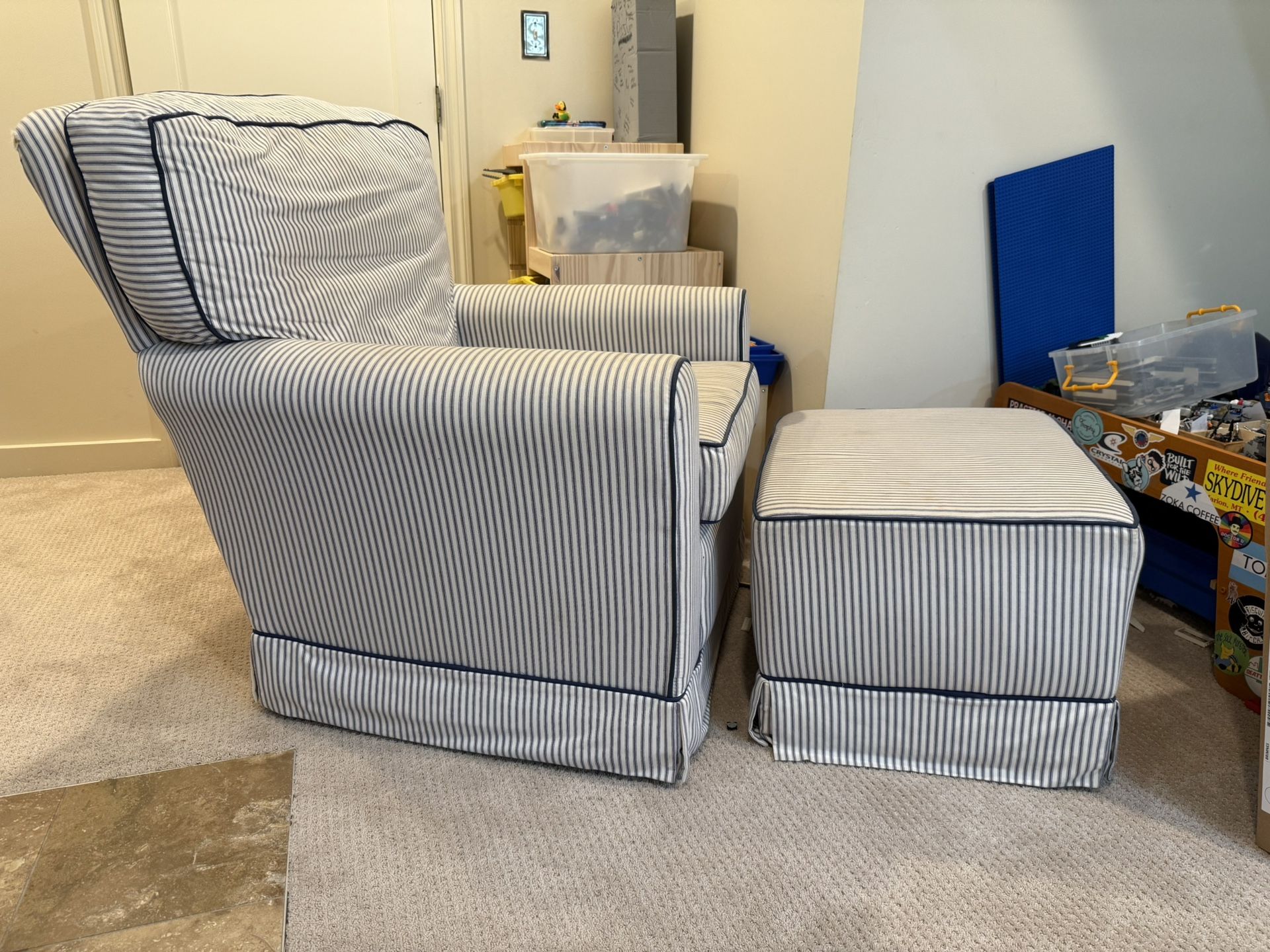 Rocker + Ottoman