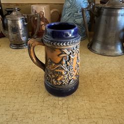Vintage Gerz German Earthenware Beer Mug