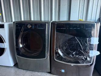 LG jumbo capacity smart front-load washer and dryer
