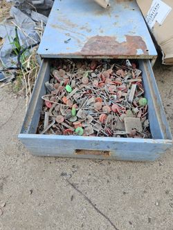 Large Lot of Roofing Nails with Plastic Caps