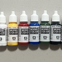 Vallejo Acrylic Airbrush Model Air Colors Set + Thinner New