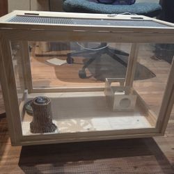 Wooden Acrylic Animal Cage