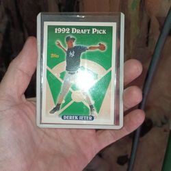 1992 Draft Pick Derek Jeter Rookie Card 1993 Topps Baseball 