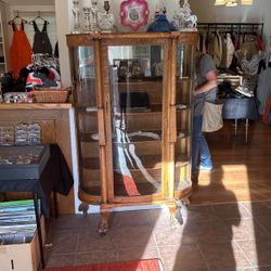 Antique curio cabinet
