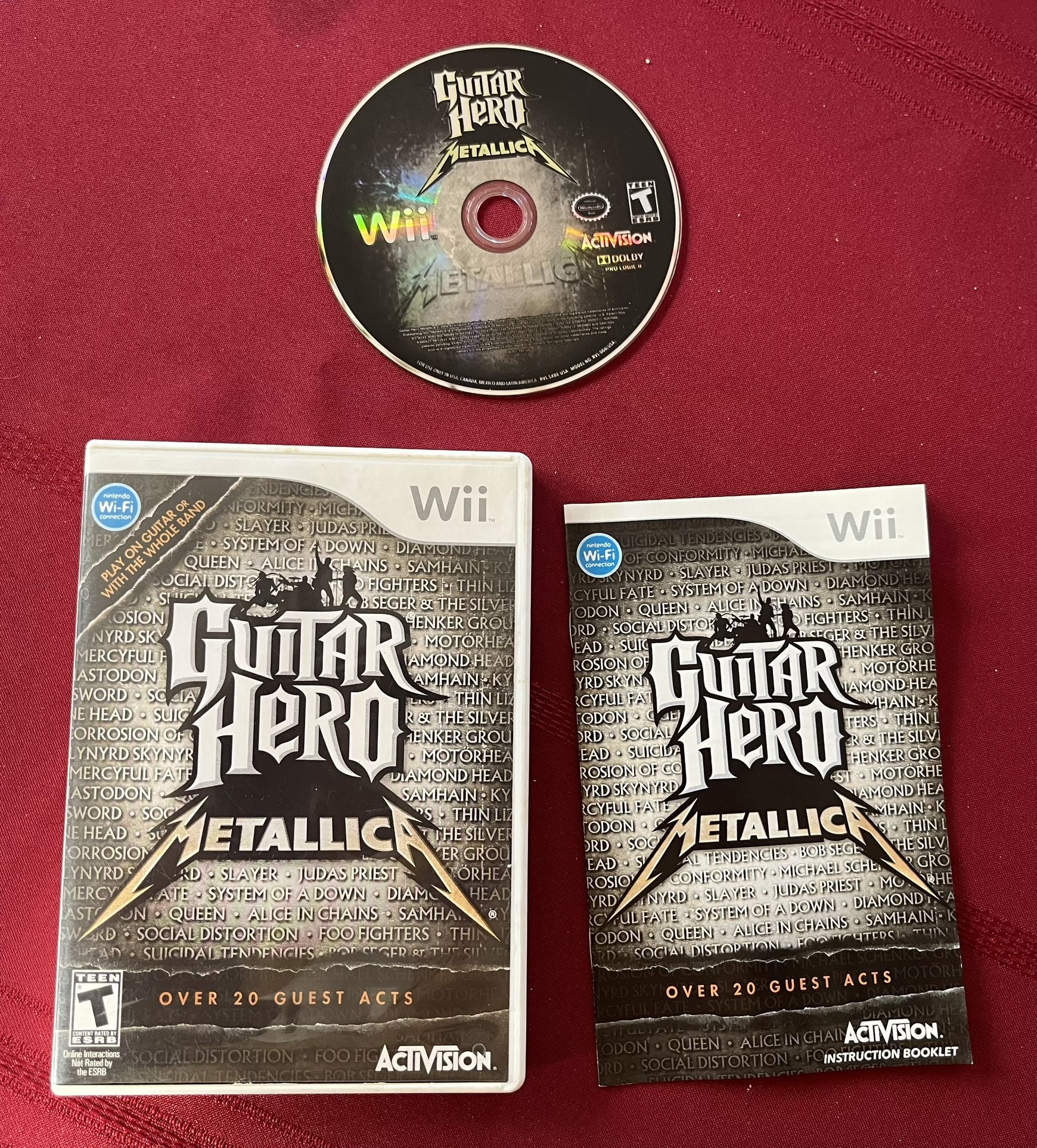 Nintendo Wii Guitar Hero Metallica