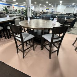 New Arrival!  5 or 7 Piece Counter Height Dining Set!