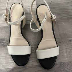 Cole Hahn Heel Size 7.5 Black/White