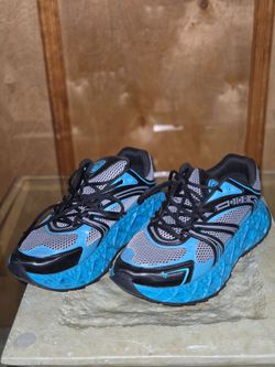 Limited Edition Dior B35 Blue Technical Mesh & Leather Runners — Size EU 46 (US 12)