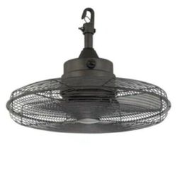 Home Decorators Collection Calthorpe 20 in. Indoor/Outdoor Wet Rated Portable Natural Iron Ceiling Fan