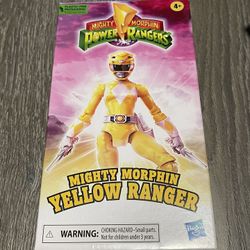 Hasbro Mighty Morphin Power Ranger VHS Figure Yellow Ranger