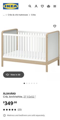 IKEA Alskvard Crib (barely Used)