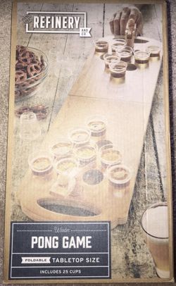 Wooden Table Top Size Beer Ping Pong Game