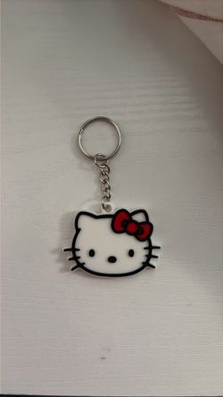 Hello kitty keychain 3D printed