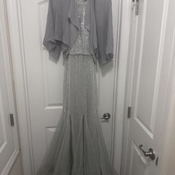 Silver Sequin Dress 