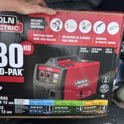 ** BRAND NEW IN BOX** Lincoln 180 HD Weld-Pak 