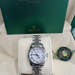 Rolex Datejust 26mm White Roman