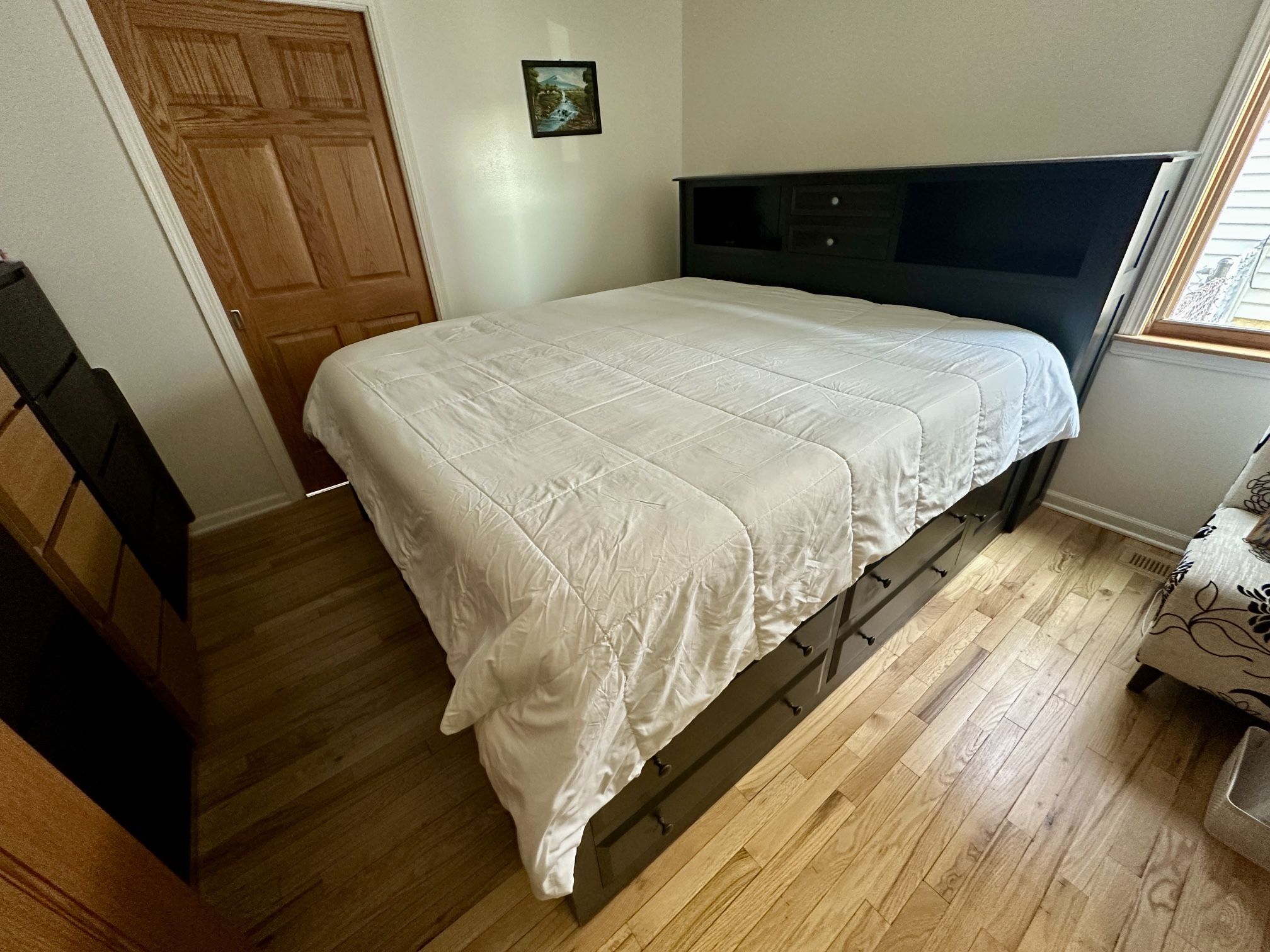 King Bed Frame - With Storage - Amish Made