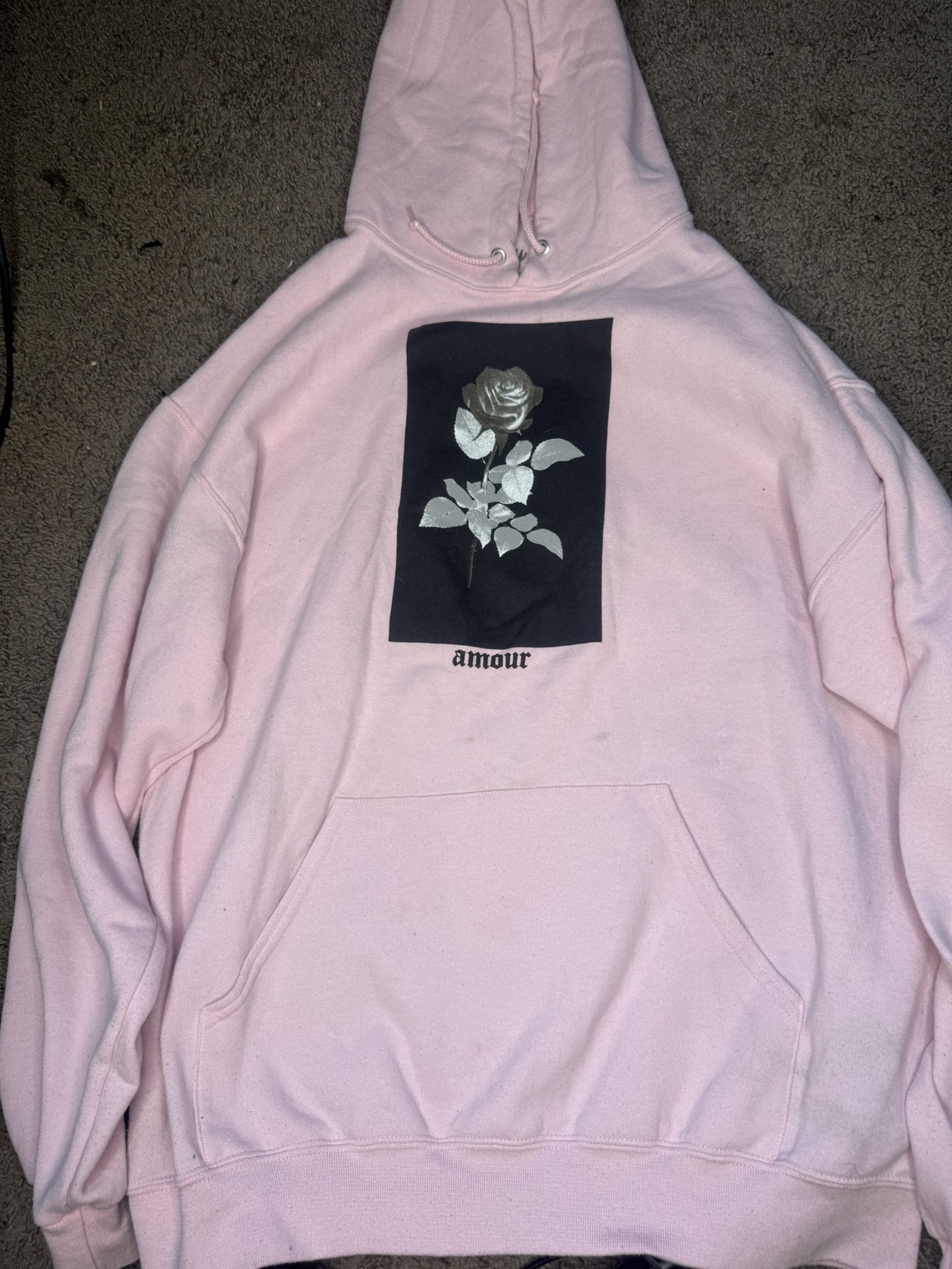 Pink Amour Rose Hoodie