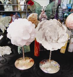 Rose / Flower Crystal Hand Carved Carvings