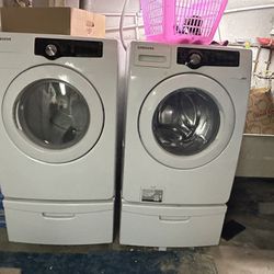 Samsung Washer And Dryer Combo With Both Pedestal’s