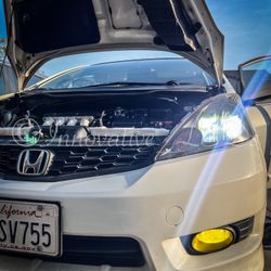 White 9005 HB3 LED Bulbs Headlight Conversion Kit High Beam Bright 