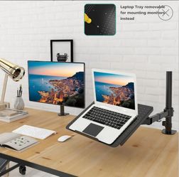 Laptop tray desk mount
