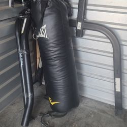 Punching Bag And Stand Disassembled 