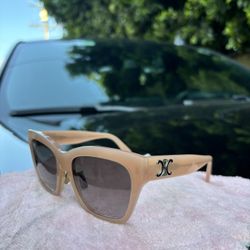 Title: CELINE Beige Square Sunglasses – Classic & Stylish